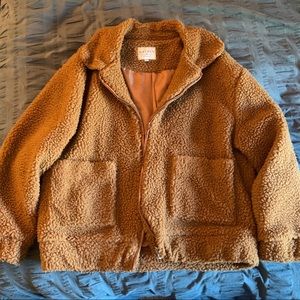 NWOT Brown Teddy Bear Jacket - NEVER WORN